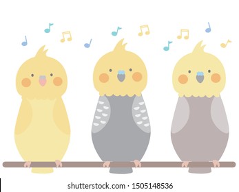 It is an illustration of a cute cockatiel.