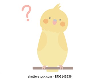 It is an illustration of a cute cockatiel.