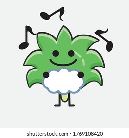 Ilustración del carácter vectorial de árbol de coco 