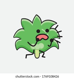 Eine Illustration von Cute Coconut Tree Vektor-Charakter 