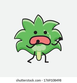 An illustration of Cute Coconut Tree Vector Character 