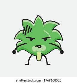An illustration of Cute Coconut Tree Vector Character 