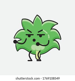 An illustration of Cute Coconut Tree Vector Character 