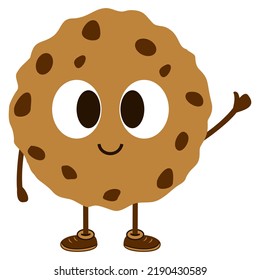 Illustration of Cute Cookies Cartoon Character