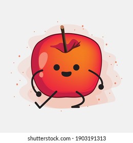 An illustration of Cute Crab Apple Vector Character