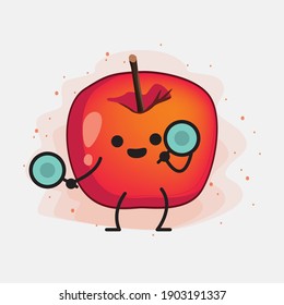 An illustration of Cute Crab Apple Vector Character