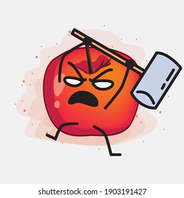 An illustration of Cute Crab Apple Vector Character