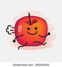 An illustration of Cute Crab Apple Vector Character