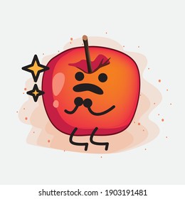 An illustration of Cute Crab Apple Vector Character