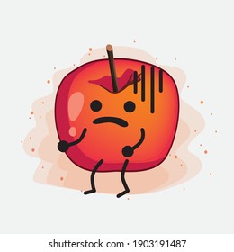 An illustration of Cute Crab Apple Vector Character