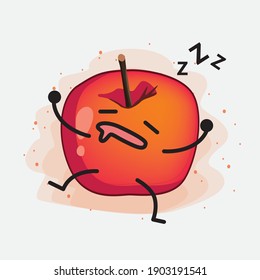 An illustration of Cute Crab Apple Vector Character