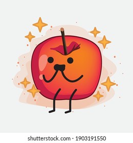 An illustration of Cute Crab Apple Vector Character