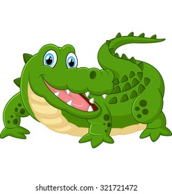 illustration of cute crocodile