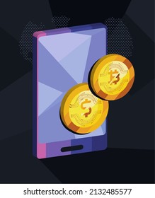 illustration of cute cryptocurrency items
