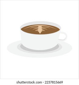 Illustration of a Cute Cup of Coffee