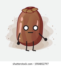 An illustration of Cute Date Palm Fruit Vector Character
