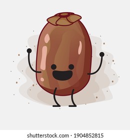 An illustration of Cute Date Palm Fruit Vector Character