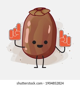 An illustration of Cute Date Palm Fruit Vector Character