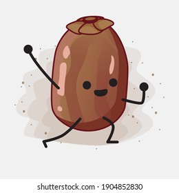Ilustración del carácter vectorial de la palma de fecha corta