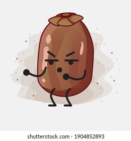 An illustration of Cute Date Palm Fruit Vector Character