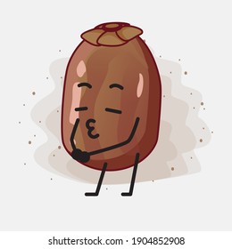 An illustration of Cute Date Palm Fruit Vector Character