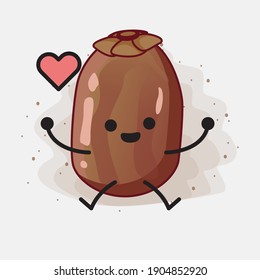 An illustration of Cute Date Palm Fruit Vector Character