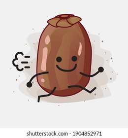 Ilustración del carácter vectorial de la palma de fecha corta