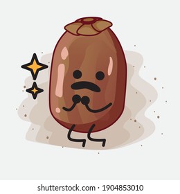 An illustration of Cute Date Palm Fruit Vector Character