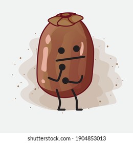 Eine Illustration von Cute Date Palm Fruit Vector Character