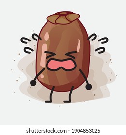 An illustration of Cute Date Palm Fruit Vector Character