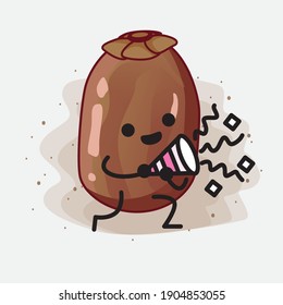 An illustration of Cute Date Palm Fruit Vector Character