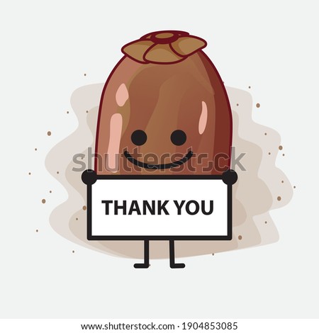 An illustration of Cute Date Palm Fruit Vector Character