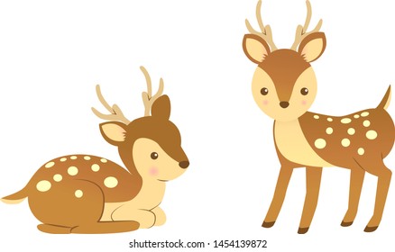 Illustration of a cute deer