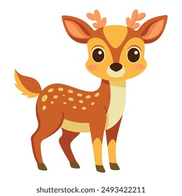 Illustration of Cute Deer animal Isolated