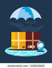 illustration of cute delivery items