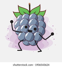 An illustration of Cute Dewberry fruit character