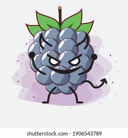 An illustration of Cute Dewberry fruit character