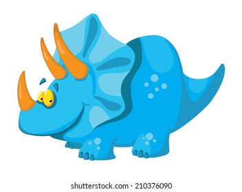 illustration of a cute dinosaur