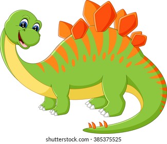illustration of Cute dinosaur cartoon