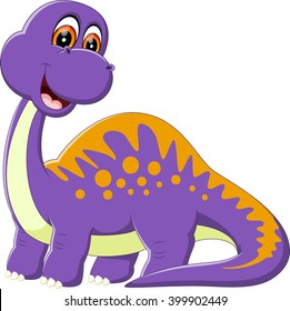illustration of Cute dinosaur cartoon