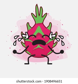 Ilustración del personaje de la mascota de frutas de Dragón