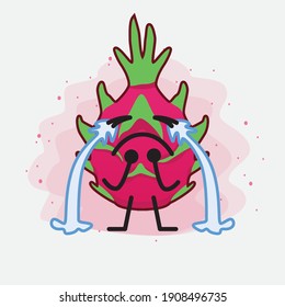 Ilustración del personaje de la mascota de frutas de Dragón