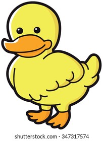 Illustration of cute duck