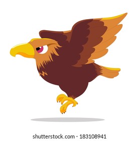  illustration of a cute eagle