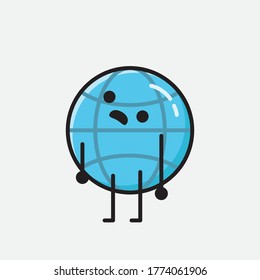 Ilustración del carácter de vector del globo terrestre 