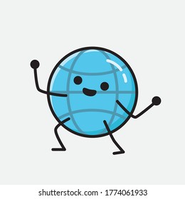 An illustration of Cute Earth Globe Vector Character 