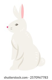 Ilustración del conejo de Pascua lindo.