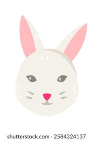 Illustration of cute Easter bunny.