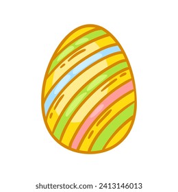 Illustration of cute Easter egg.