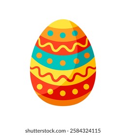 Illustration of cute Easter egg.